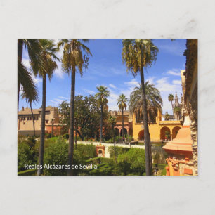 Garten von Reales Alcázares de Sevilla Postcard