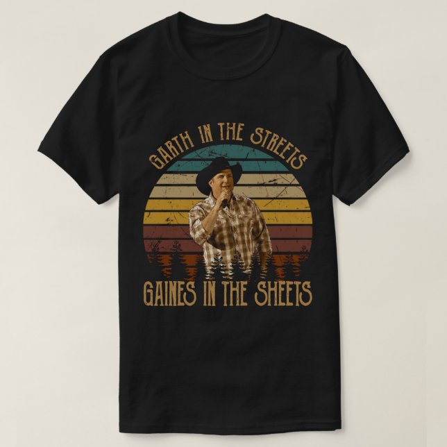 Garth and Gaines in the street Sticker T-Shirt (Design Front)