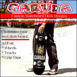 Garuda Custom Skateboard Deck<br><div class="desc">Garuda Custom Skateboard Deck
Customise this Garuda skateboard deck design with your selection of wheels, trucks, grip tape and more.</div>