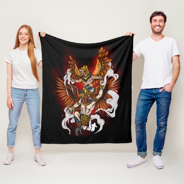 garuda fleece blanket (In Situ)