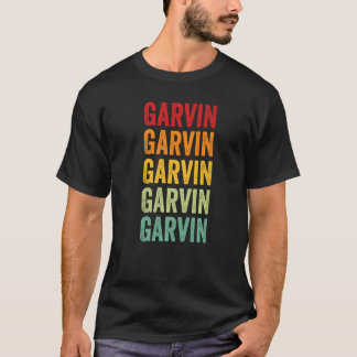 Garvin County Oklahoma Rainbow Text T-Shirt