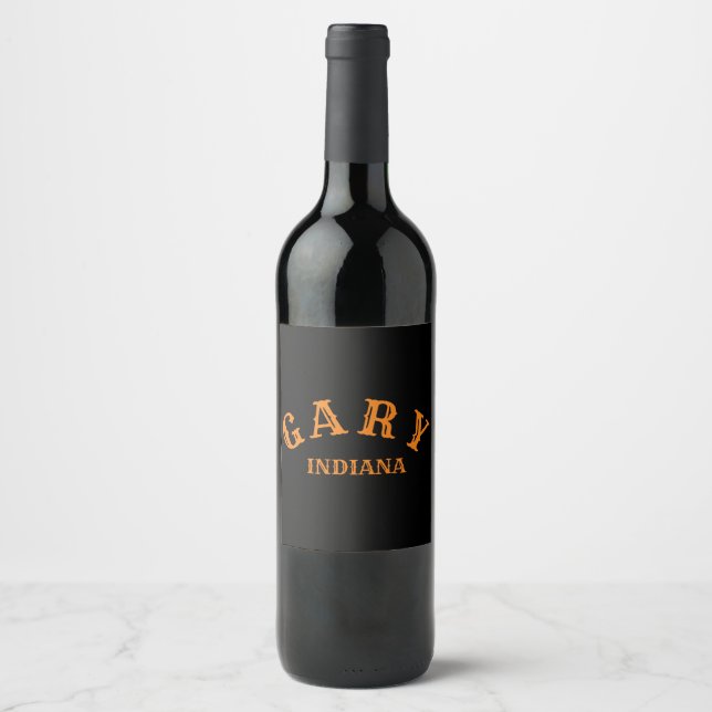 Gary, Indiana Wine Label (Front)