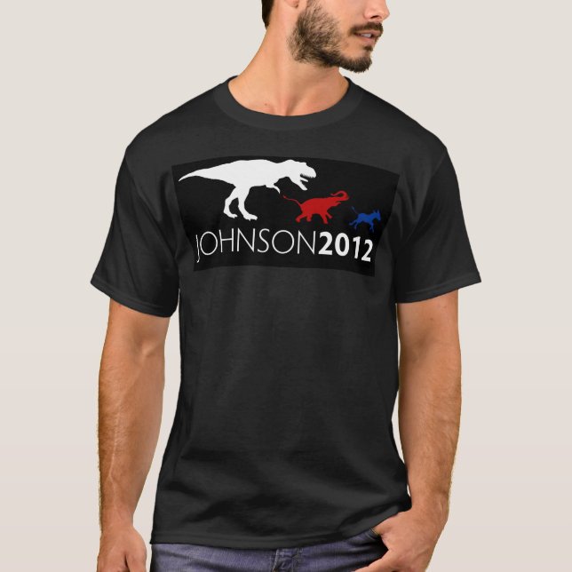 Gary Johnson 2012 Black Tee (Front)