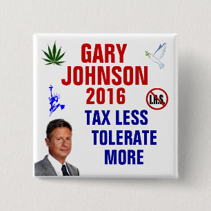 Gary Johnson 2016 15 Cm Square Badge