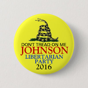 GARY JOHNSON 2016 6 CM ROUND BADGE