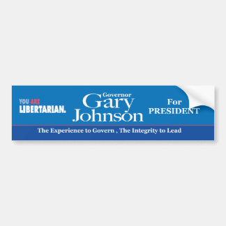 Gary Johnson Bumper Sticker