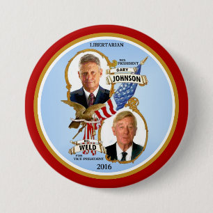 Gary Johnson for President 7.5 Cm Round Badge