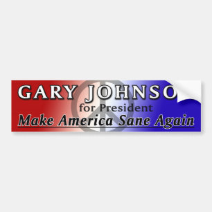 Gary Johnson for President Bumper Sticker
