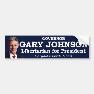 Gary Johnson for President Bumper Sticker
