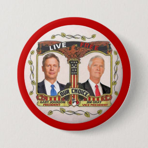 Gary Johnson / Jim Grey in 2012 7.5 Cm Round Badge