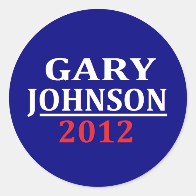 Gary Johnson Stickers (Front)