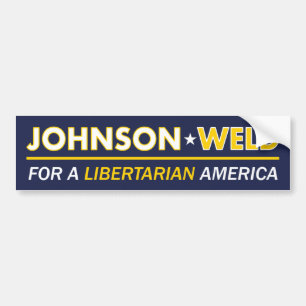 Gary Johnson / Weld Libertarian Bumper Sticker