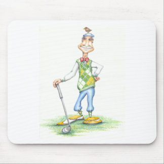 Gary the golfer mouse pad