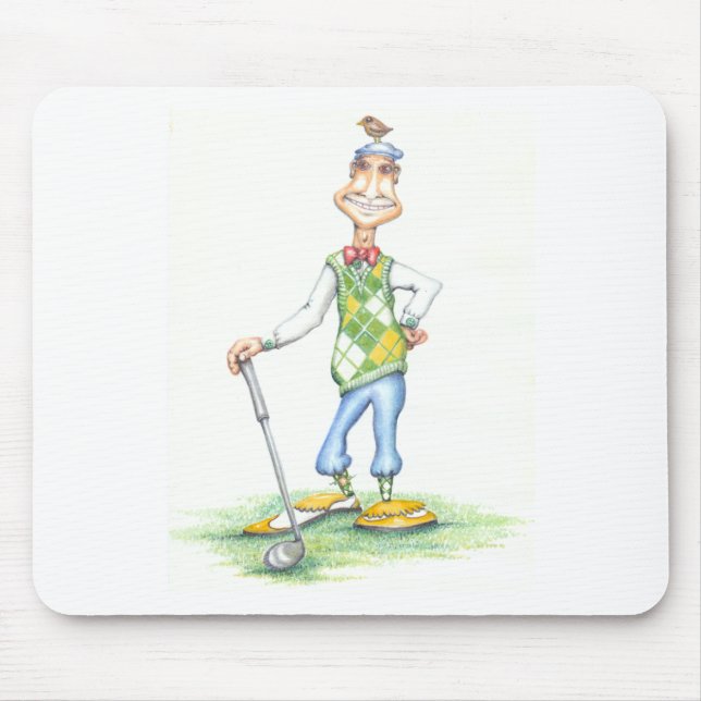 Gary the golfer mouse pad (Front)