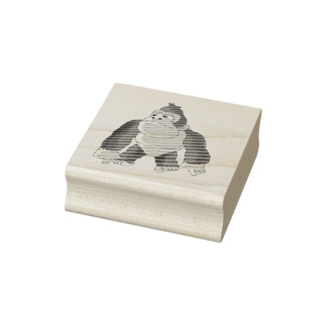 Gary the Gorilla  Rubber Stamp (Stamp)