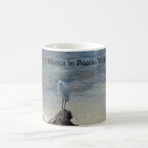 Garza Blanca Thatched roof blue sky sea sand Coffee Mug