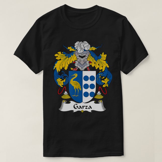 Garza Coat of Arms  Family Crest  T-Shirt (Design Front)