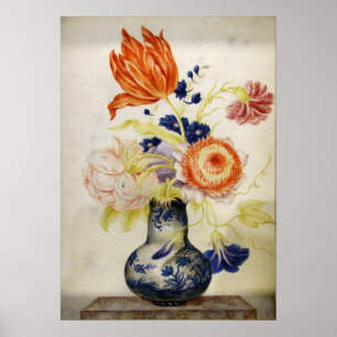 Garzoni - Chinese Porcelain Jar With Bouquet Poster