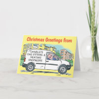 Gas Fitters Heating Engineers Business Name on Van