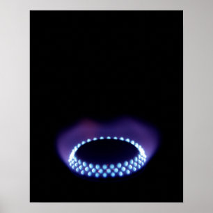 Gas flame poster