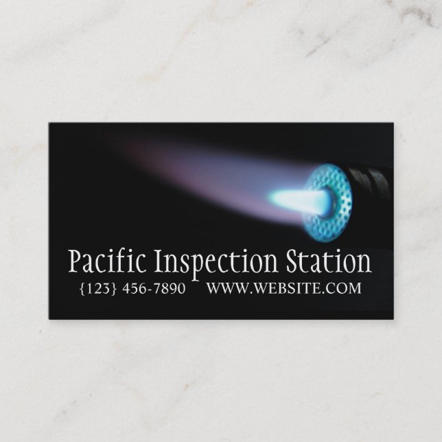 Gas Inspection Business Card (Front)