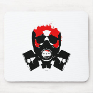 Gas Mask - Charcoal Resist - Radioactive Symbol -  Mouse Pad