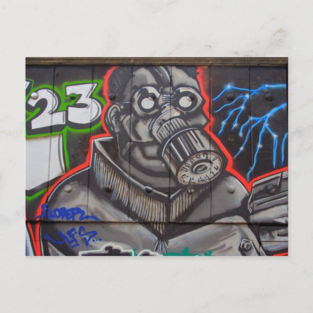 Gas Mask Postcard (Front)