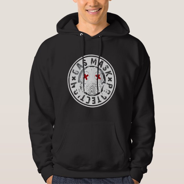 GAS_MASK_PROTECTION HOODIE (Front)