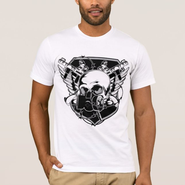 Gas Mask Skull T-Shirt (Front)