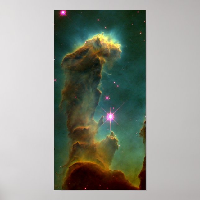 Gas Pillars in the Eagle Nebula (M16)- Pillars of Poster (Front)