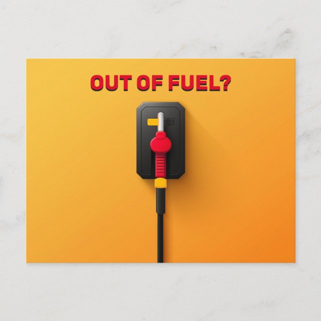 Gas Pump Postcard (Front)