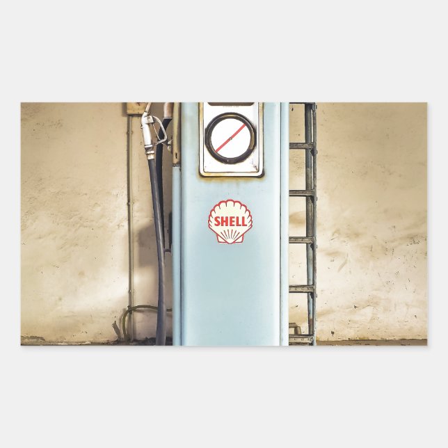 gas-pump rectangular sticker (Front)