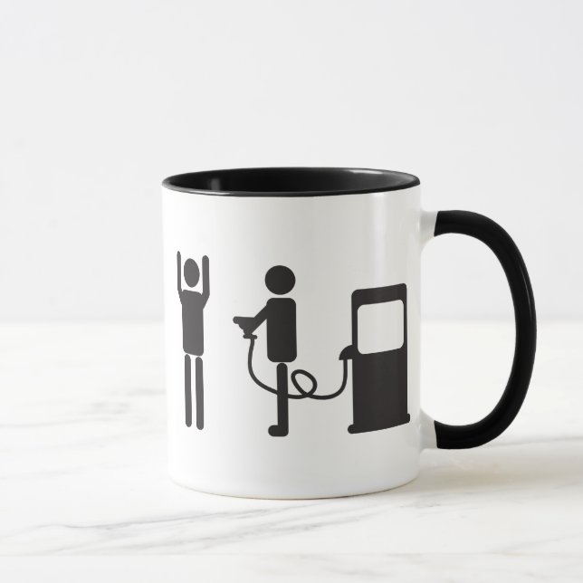 Gas Pump Robbery Mug (Right)
