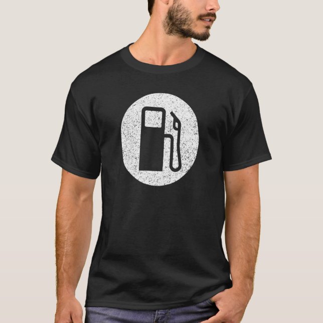 Gas Pump Symbol Low Fuel Symbol Dash Light 1 T-Shirt (Front)