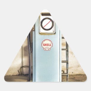 gas-pump triangle sticker