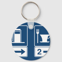 Gas Station And Diner Road Sign