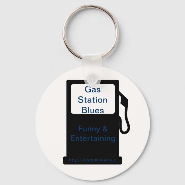 Gas Station Blues Keychain (Front)