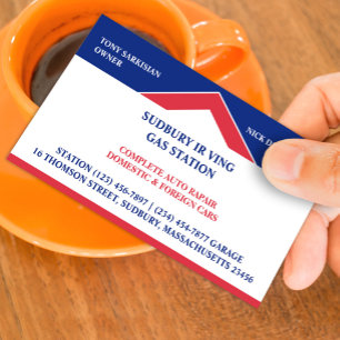 Gas Station Business Card