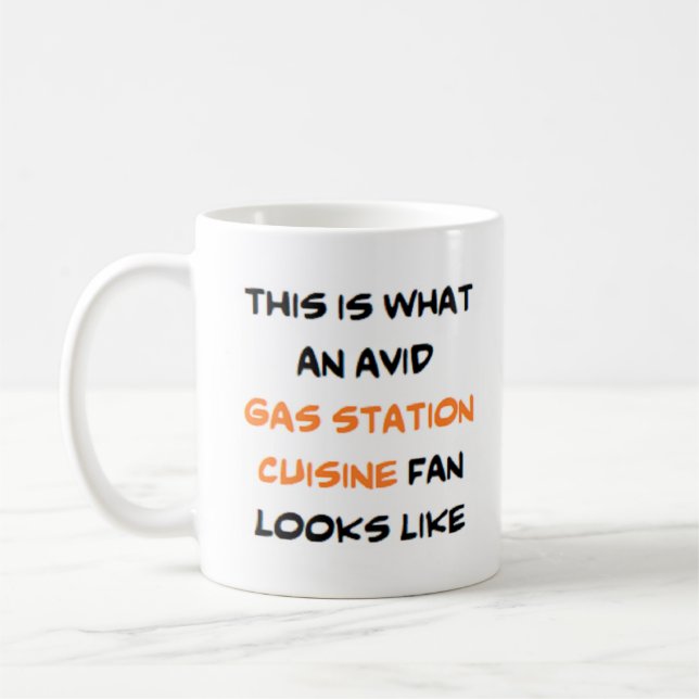 gas station cuisine fan, avid coffee mug (Left)