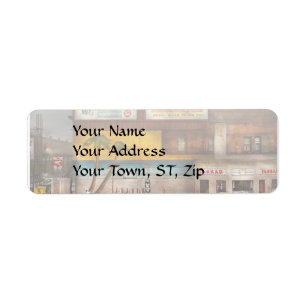 Gas Station - Dreaming of summer 1937 Return Address Label