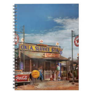 Gas Station - Oklahoma Service Station 1939 Notebook