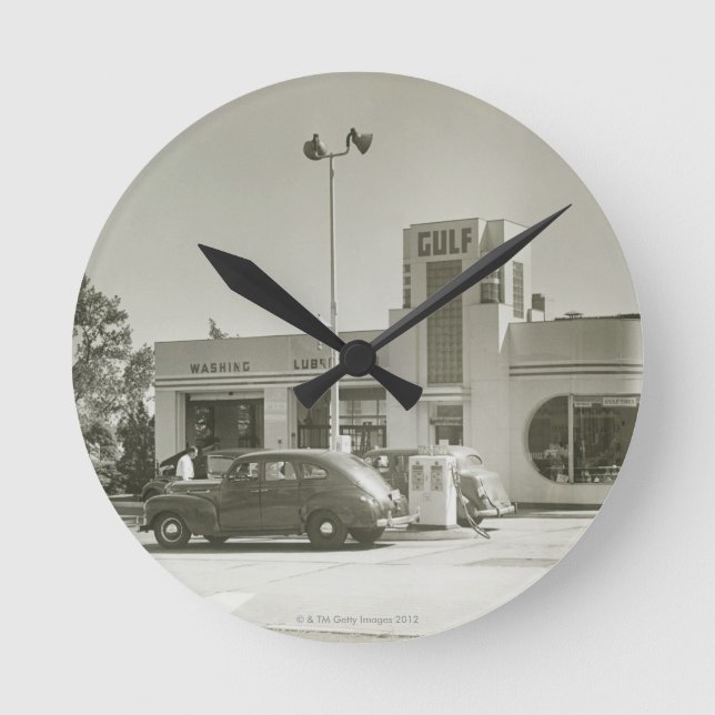 Gas Station Round Clock (Front)