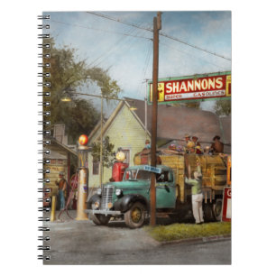 Gas Station - Shannon's super gasolines 1939 Notebook