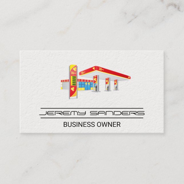 Gas Station | Shop Owner Business Card (Front)