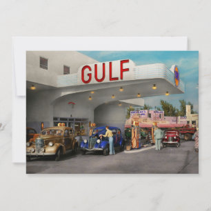 Gas Station - The great american road trip 1939 Invitation