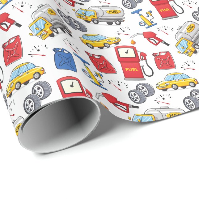 Gas Station Wrapping Paper (Roll Corner)