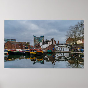 Gas Street Basin Birmingham poster