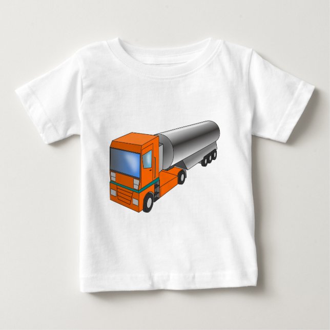 Gas Tanker Truck Heavy Transporter for Kids Baby T-Shirt (Front)