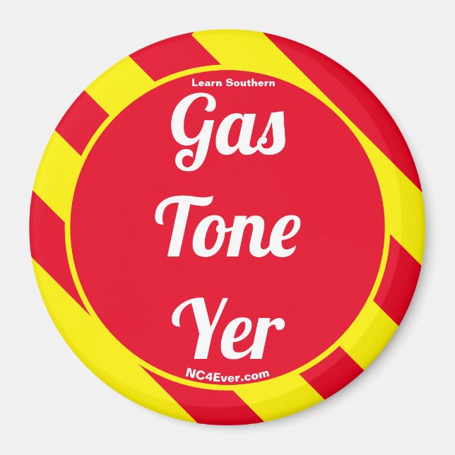 Gas Tone Yer Red/Yellow Magnet (Front)
