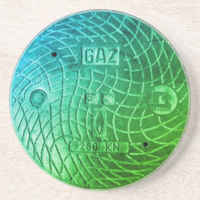 Gas Valve Box Lid, Cast Iron, Paris Coaster (Front)